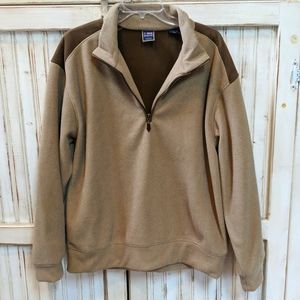 T. Harris, quarter zip fleece sweater. Size Lg